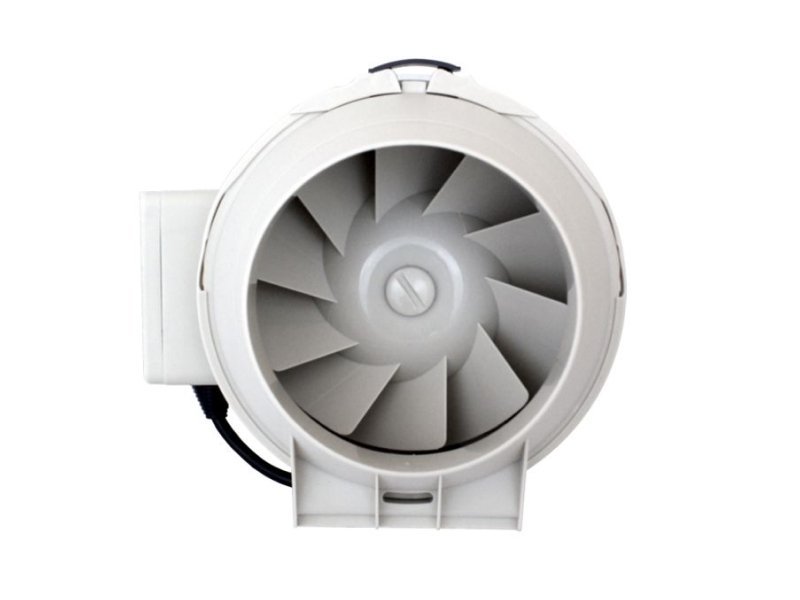Wentylator kanałowy 125 mm (2-biegowy 284/248 m3/h) Ferono plastikowa obudowa - obrazek 2