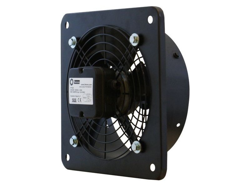 Wentylator ścienny osiowy 250 mm na płycie TŁOCZĄCY 230V (1-fazowy) Ferono - obrazek 2